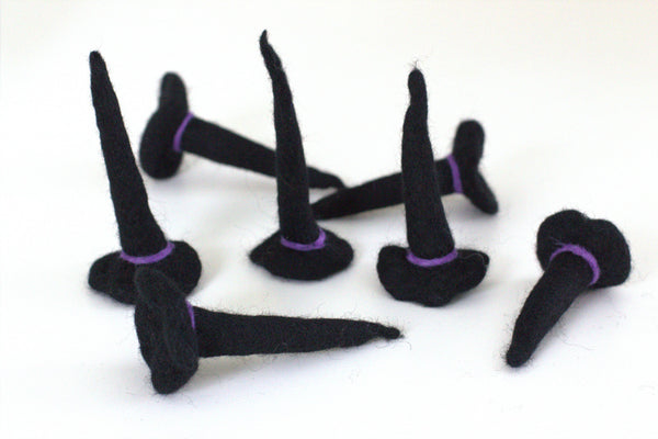 Felt Halloween Witch Hats