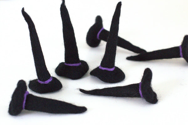 Felt Halloween Witch Hats