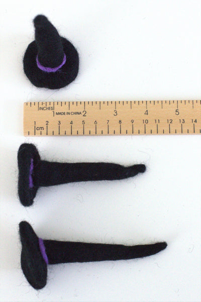 Felt Halloween Witch Hats