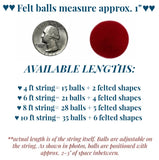 Back to School Apple & Pencil Garland- Red, White, Blue