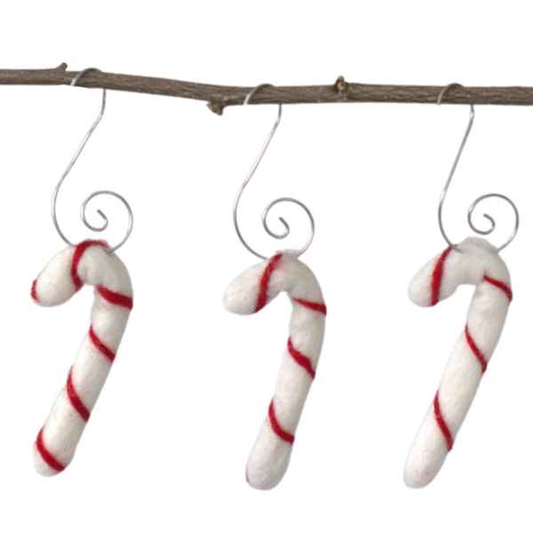 Candy Cane Christmas Tree Ornaments- Red Stripes