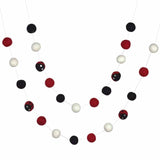 Ladybug Felt Garland- Red, Black