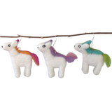 Unicorn Christmas Tree Ornaments- SET OF 1 or 3