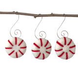 Peppermint Christmas Tree Ornaments- Red Stripes