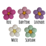 Felt Daisy Flowers- Pink, Lavender, Seafoam, White