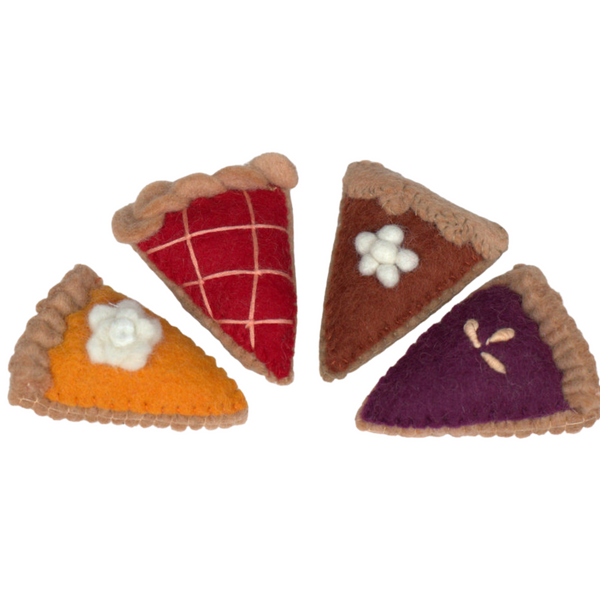 Thanksgiving Felt Pie Slices- SET OF 4
