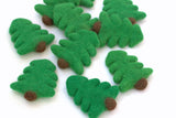 Christmas Tree Felted Shapes - Classic Christmas Green