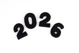 2026 Graduation Shapes- Choose from "2026" Number Set and Mortar Board Caps with Tassels