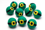 St. Patrick's Felt Leprechaun Buckle Ball Shape- Set of 3 or 5