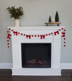 Red Felt Bow Garland