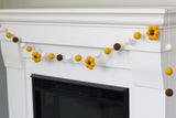 Felt Sunflower Garland - Yellow/Brown