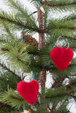 Valentine's Day Heart Ornaments- Red