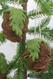 Felt Pine Cone Ornaments