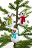 Snowmen Christmas Ornaments- PICK YOUR COLORS