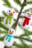 Snowmen Christmas Ornaments- PICK YOUR COLORS