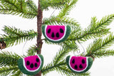 Felt Watermelon Ornaments- Pink & Green