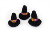 Wool Felt Witch Hats - Pink & Orange Buckle