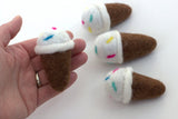 Ice Cream Cone Ornaments- SET of 3