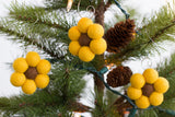 Felt Sunflower Ornaments