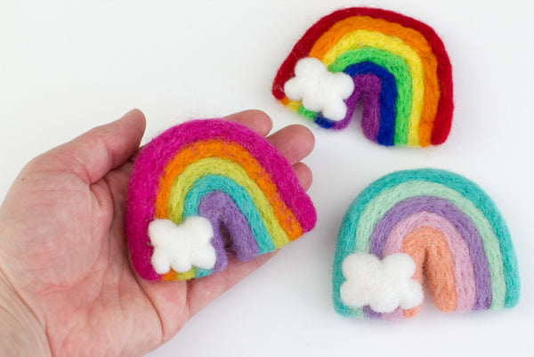 Rainbow Ornaments- Bright Pink