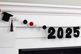 2025 Graduation Garland- Red, Black, White