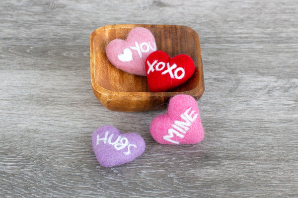 Valentine's Day Conversation Hearts- SET OF 4