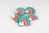 Rainbow & Cloud Felt Shapes- Pastels