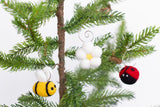 Spring Felt Ornaments- Bee, Ladybug, Daisy