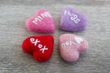 Valentine's Day Conversation Hearts- SET OF 4