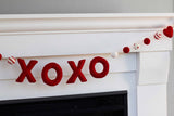 Valentine's XOXO Garland- Red & White