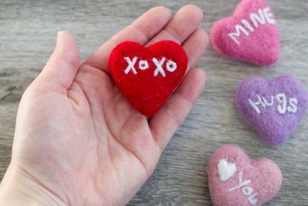 Valentine's Day Conversation Hearts- SET OF 4