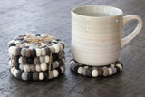 Round Neutral Felt Coasters- Set of 4 or 6