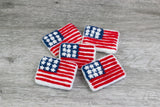 American Flags - Fourth of July - Red, White, Navy Blue