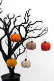 Wool Felt Pumpkin Ornaments - Oranges & Tans