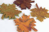 Felt Maple Leaves- Set of 5