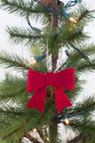 Red Felt Bow Christmas Ornament