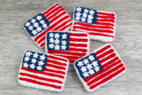 American Flags - Fourth of July - Red, White, Navy Blue