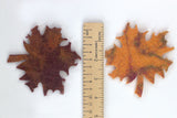 Fall Maple Leaf Ornaments- SET OF 5