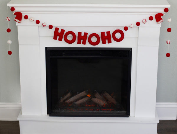 Christmas HOHOHO Santa Claus Hat Garland