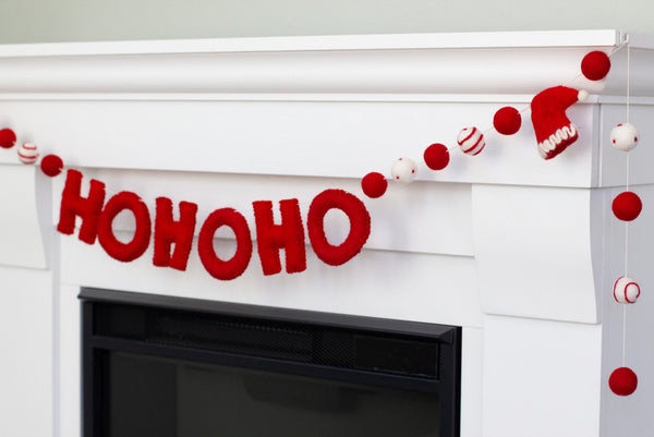 Christmas HOHOHO Santa Claus Hat Garland