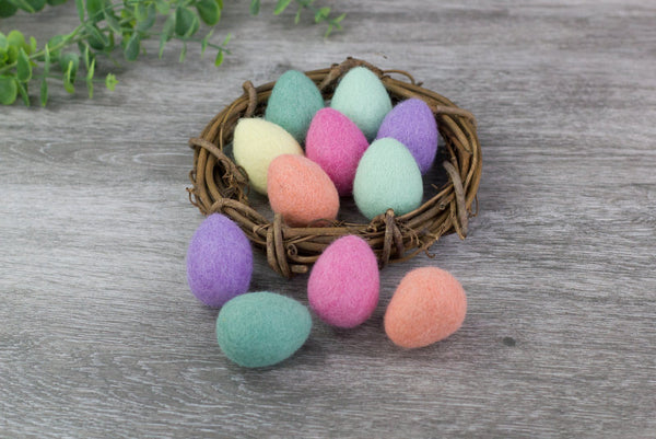 Felt Easter Eggs- Bright Spring Mix