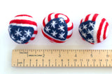 American Flag Felt Ball Ornament