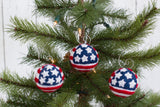 American Flag Felt Ball Ornament
