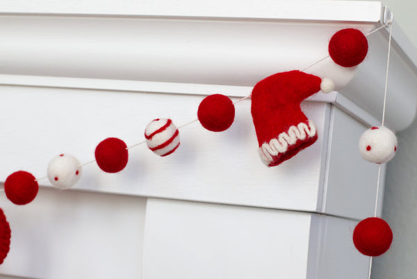 Christmas HOHOHO Santa Claus Hat Garland