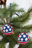 American Flag Felt Ball Ornament