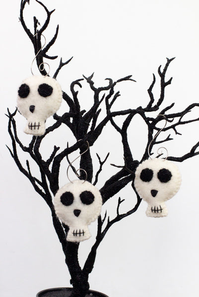 Skeleton Skull Halloween Ornaments