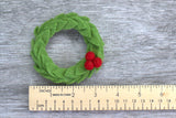 Felt Christmas Wreath with Red Berries