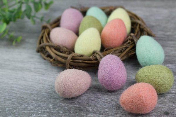 Felt Easter Eggs- Pastel Mix