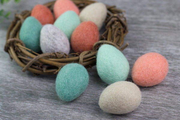 Felt Easter Eggs- Earth Tone Mix