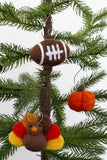 Thanksgiving Fall Ornament Set- Turkey, Football, Pumpkin